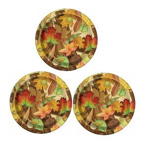 3 packs - Woodland Fall Dessert Plates 8 ct each pack